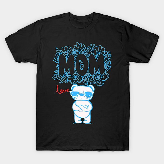 Dog Mom, Love T-Shirt by pokymike